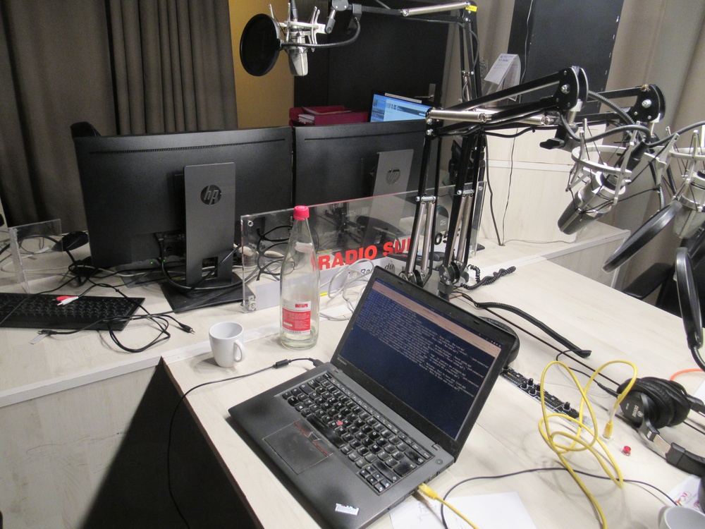 Le studio principal de Radio Sud