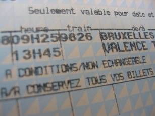 Billet de train pour Valence